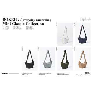 Bokeh Camerabag : กระเป๋ากล้องรุ่น Mini Classic รวมสี (มี6สีให้เลือก)