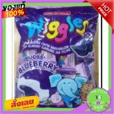 Wiggles ลูกอม วิกเกลส์ มาร์ชแมลโล สอดไส้บลูเบอร์รี่ ขนาด 6กรัม/ชิ้น ถุงละ 24ชิ้นWiggles Wiggles mars