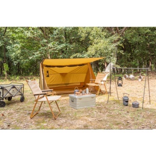 bushcraft tent ผ้า ripstop เต็นท์สามเหลี่ยม เต็นท์ลูกเสือ tent 3 เหลี่ยม แถมเสาข้างเต็นท์