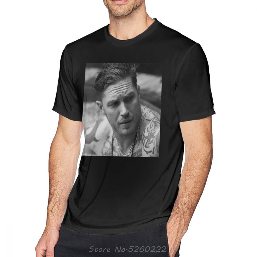 เสื้อยืด Tom Hardy Tom Hardy Man คลาสสิกที่ยอดเยี่ยมพิมพ์แขนสั้น Tshirt Streetwear Tops Tees
