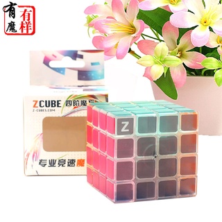 Zcube รูบิคปริศนา แบบใส สี่ชั้น พร้อมหนังสือความลับ แบบแมนนวล