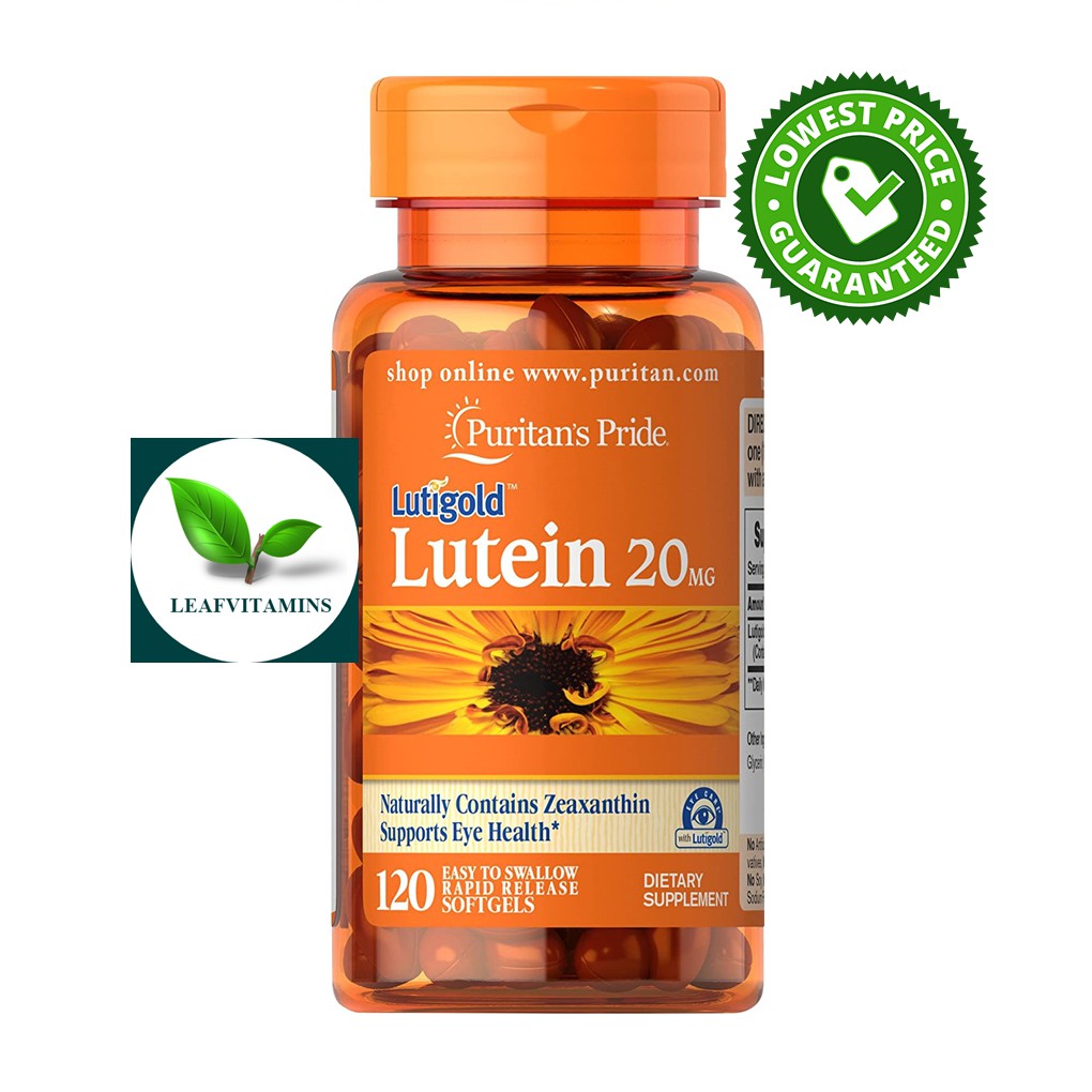 Puritan's Pride Lutein 20 mg with Zeaxanthin / 120 Softgels