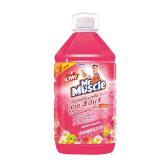 🔥แนะนำ!! มิสเตอร์ มัสเซิล กีวี น้ำยาถูพื้น กลิ่นสวีทฟลอรัล ขนาด 5.2 ลิตร Mr Muscle Floor Cleaner Pink 5200 ml