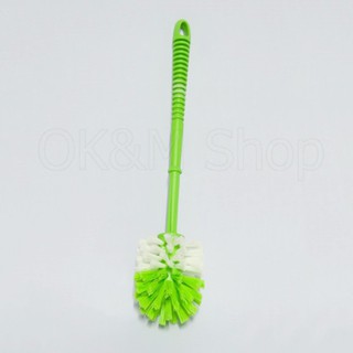 OK&amp;M Shop แปรงล้างห้องน้ำ แบบกลม (สีเขียว)