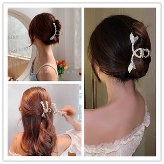 Lovemangoกิ๊บติดผมหางนางเงือกมุกฝรั่งเศสFrench pearl mermaid tail clip hairpin
