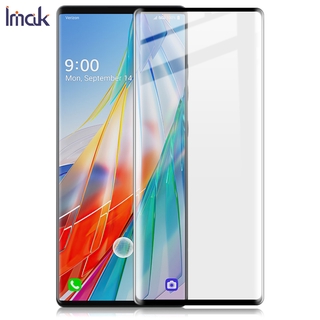 แท้ ฟิล์มกระจกนิรภัยกันรอยหน้าจอ 3D แบบโค้ง สําหรับ Imak LG Wing 5G LG LM-F100N LM-F100V