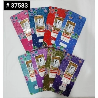 ผ้าถุงตรา เจ้าหญิง ซุปเปอร์ RATNA DEWI #37583 ลายดอกเฟื่องฟ้า คอตตอนแท้ 100% สีหวานสวย เย็บเสร็จแล้ว ขนาด 2 เมตร
