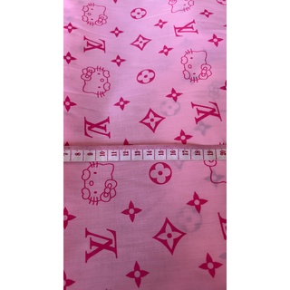 Hello Kitty Fabric ผ้าเมตรคอตตอนลายคิตตี้ สุดน่ารัก