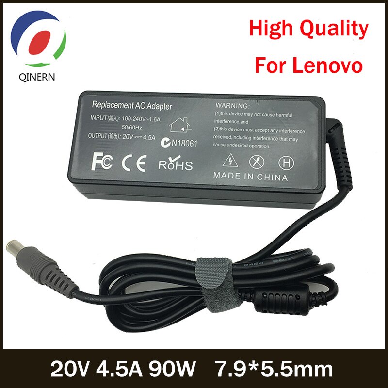 20V 4.5A 90W 7.9*5.5 มม.8 pin AC อะแดปเตอร์แล็ปท็อปสําหรับ Lenovo T6 R6 Z6 X6 X200 X300 3000 C100 T6