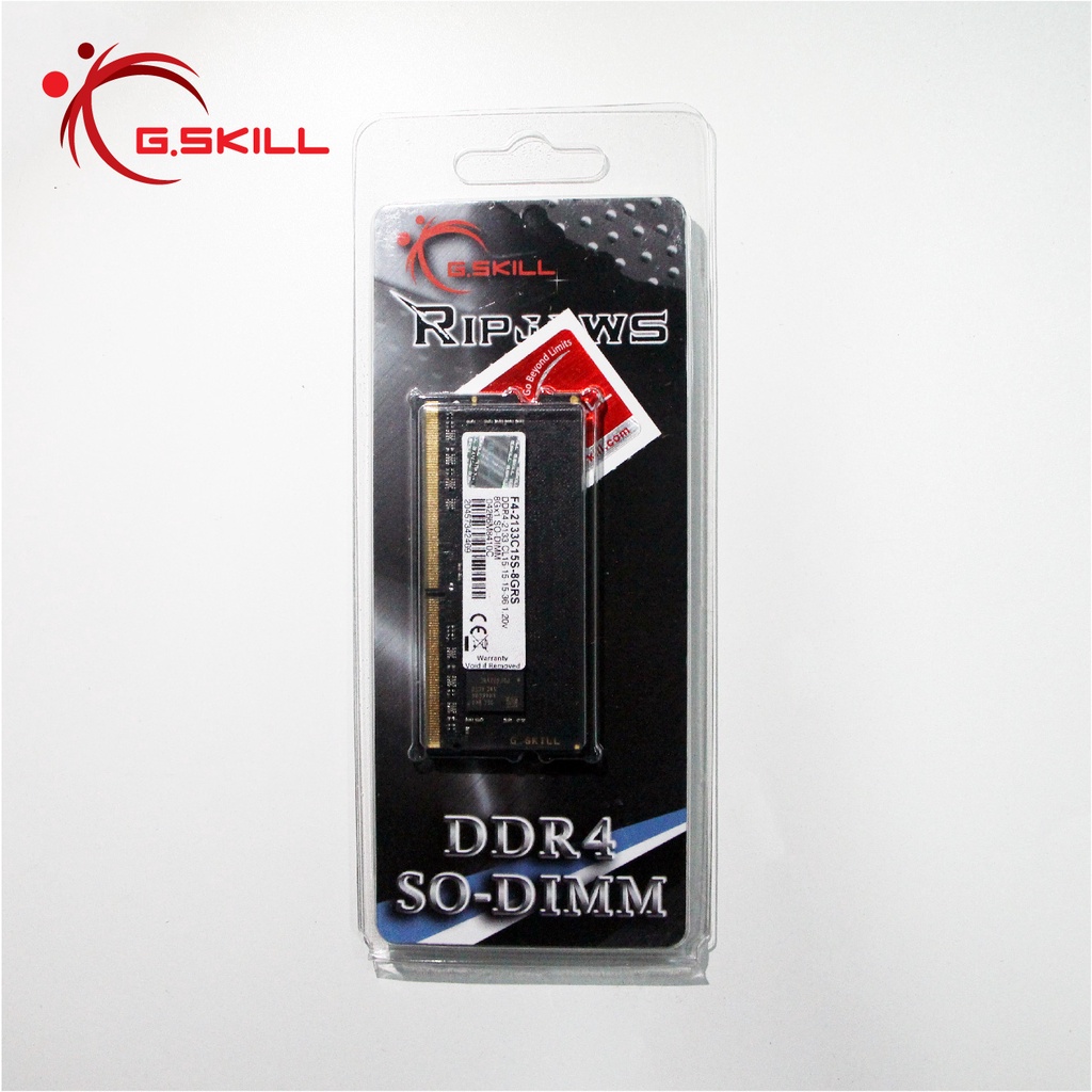 โน๊ตบุ๊ค G.SKILL - DDR4-RAM N/B 16/2666 Ripjaws (F4-2666C19S-16GRS) 16x1 (19-19-19-43)