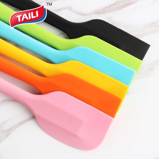 TAILI ไม้พายซิลิโคน ไม้พายตัก ไม้พายซิลิโคน อุปกรณ์เบเกอรี่ FBaking Pastry Spatulas Cream Butter Scraper COD Ready Stock