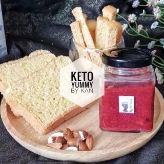 แยมสตอเบอรี่ และบลูเบอร่ไร้น้ำตาล คีโต โลว์คาร์บ Keto Jam เบาหวาน,เด็กแพ้กลูเตน ทานได้