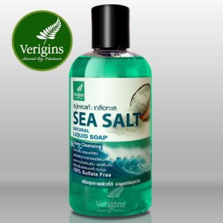 Verigins สบู่เหลวธรรมชาติแท้ 100% กลิ่นเกลือทะเล (Sea Salt) 250 ml.