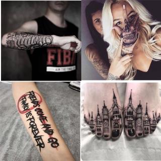 สติกเกอร์แทททู ลายกราฟิก สำหรับติดร่างกาย 20 รูปแบบ