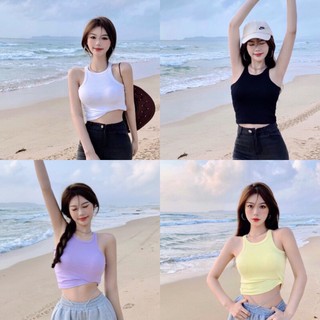 Color Tank top ( ขาว ดำ ม่วง เหลือง)