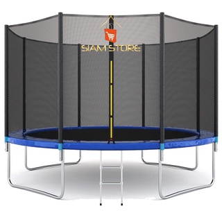 แทรมโพลีน  6 8 10 12 ฟุต  Trampoline  6 8 10 12 FT สปริงบอร์ด แทรมโพลีนเด็ก มีบันไดปีนเข้าแทรมโพลีน 8,10,12 ฟุต