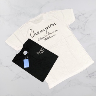 เสื้อยืดโอเวอร์ไซส์Champion ATHLETIC TEE เสื้อยืดลําลอง แขนสั้น คอกลม พิมพ์ลายแชมป์เปียน 1:1 ORIS-3XL