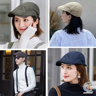 หมวกเบเร่ต์ BRITISH STYLE ทรงวินเทจสุด classic เนื้อผ้าฝ้าย สวมใส่สบาย ปรับได้ตามขนาดศรีษะ 05B2