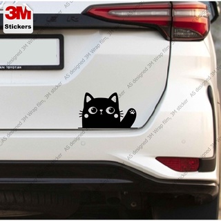 แมว น่ารัก สติ๊กเกอร์ 3M ลอกออกไม่มีคราบกาว cat no.4 Removable 3M sticker, สติ๊กเกอร์ติด รถยนต์ มอเตอร์ไซ