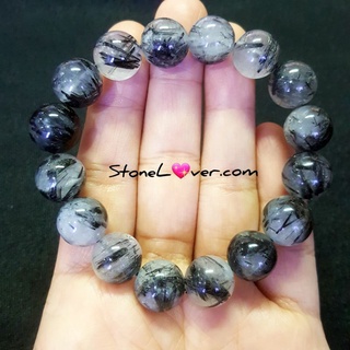 #Back Rutilated Quartz#แก้วขนเหล็ก 
#สร้อยข้อมือ #ไหมดำ