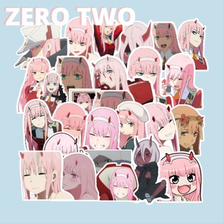 สติกเกอร์ ZERO TWO DARLING IN THE FRANXX กันน้ํา 9 ชิ้น