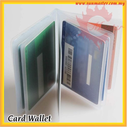 PVC IC Card Wallet ID Card Holder PVC โปร่งใสพร้อม 2/4/6/8 กระเป๋า IC ATM LESEN 卡套