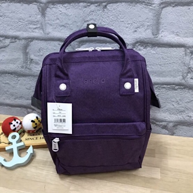 Anello Mottled Polyester Mini Backpack (Purple)