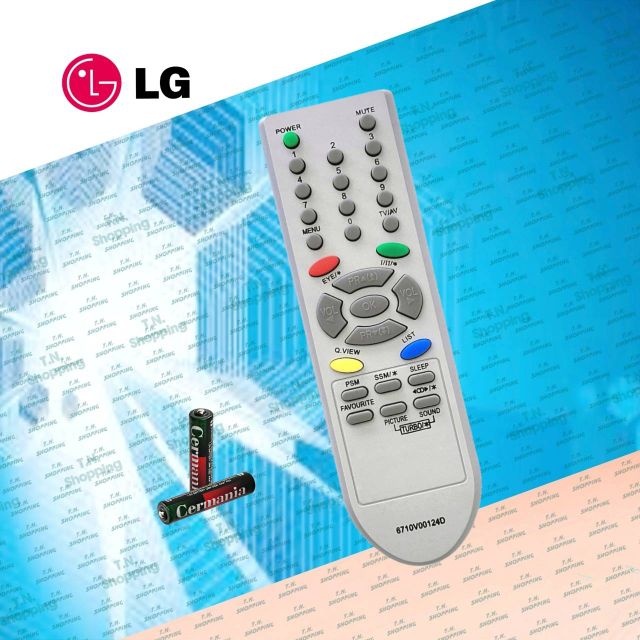 รีโมททีวี ยี่ห้อ LG แอลจี จอ 14 นิ้ว -29 นิ้ว รุ่น 6710V00124D