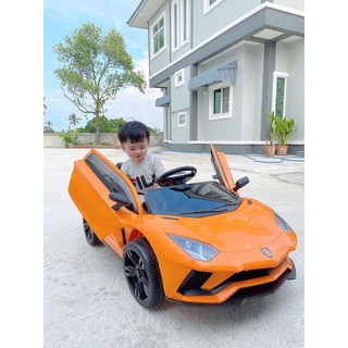 รถแบตเตอรี่เด็ก รถเด็กนั่ง แลมโบกินี่ (รุ่นใหม่) ประตูAutomatic. No.3333