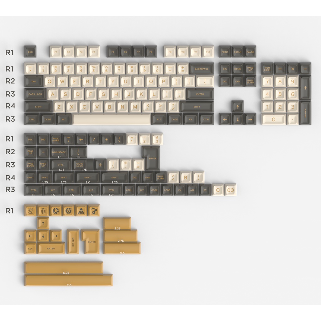 G-MKY AF SA KEYCAP ABS DOUBLE SHOT Keycap FOR Cherry MX switch keycaps ...