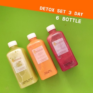 น้ำผักผลไม้สกัดเย็น Detox 3 Day 6 Bottle