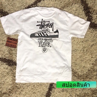 Stussy Old Skool เสื้อยืดแฟชั่นสําหรับผู้ชาย