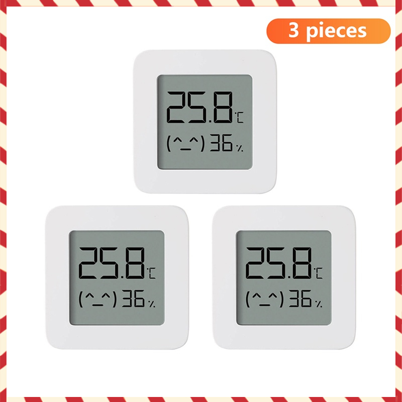 3pcs Xiaomi BT Thermometer White Hygrometer Humidity
