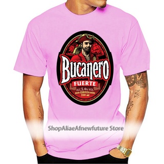 พิมพ์ลายวินเทจใหม่ เสื้อยืดแขนสั้นลําลอง พิมพ์ลายโลโก้ Bucanero Beer Cuba Cerveza Cijkmn41Kkcdna72