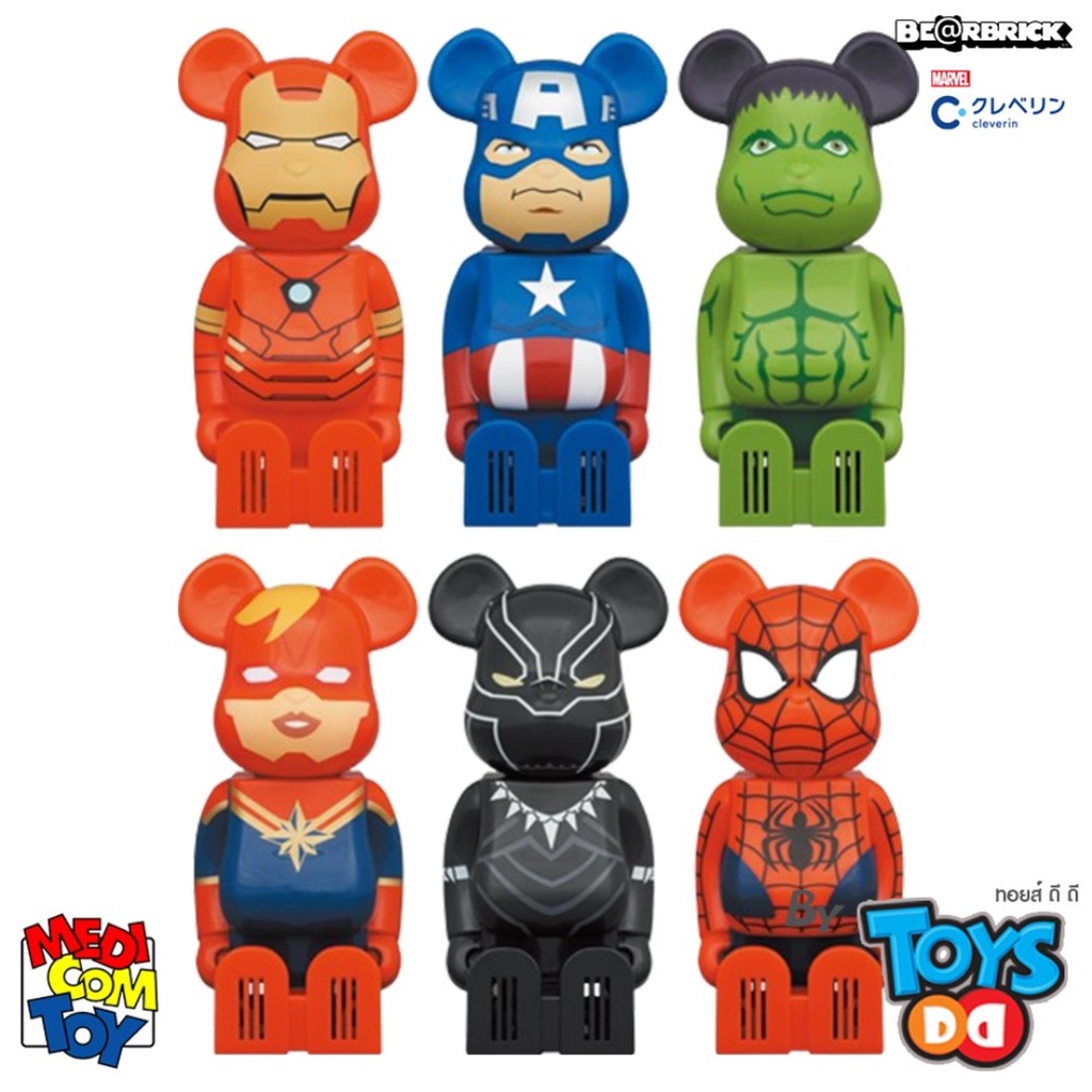BE@RBRICK x MARVEL x Cleverin Air Freshener Set-of-6