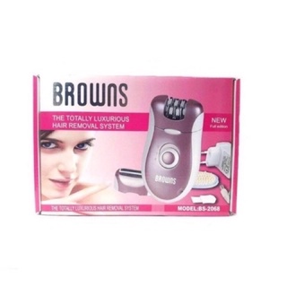 BROWNS เครื่องกำจัดขน 2in1 รุ่น BS-2068 เครื่องถอนขนรักแร้ โกนขน และ ถอนขนได้ในเครื่องเดียวกัน