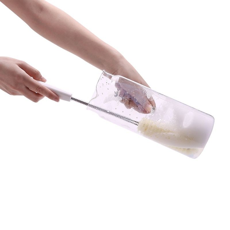 แปรงล้างขวด ด้ามยาว ขนไนล่อนแท้  ล้างขวดน้ำ ถังน้ำดื่ม - รูปที่ 7