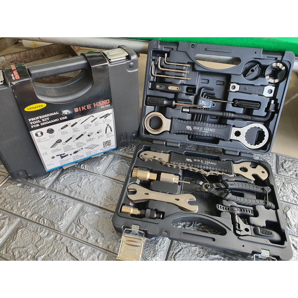 (ใส่โค้ด DAY987YM ลด 600.- ซื้อครบ 3000.-)ชุดกล่องเครื่องมือ Bike Hand #ของแท้ไต้หวัน YC721 20ชิ้น