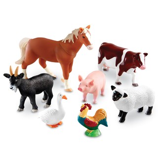 [พร้อมส่ง!!!] Jumbo Farm Animals ของเล่น สัตว์เลี้ยงในฟาร์ม ขนาดใหญ่ สัตว์โลก (Learning Resources)