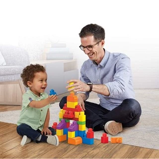 Mega Bloks First Builders Big Building Bag (60 PCS) ตัวต่อ เมกะ บล๊อค บล๊อคตัวต่อ ของเล่นเด็ก ของเล่น DCH54 , DCH55