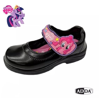 ADDA pony รองเท้านักเรียนหนังดำโพนี่ รองเท้านักเรียนเด็กอนุบาลหญิง รุ่น 41C16