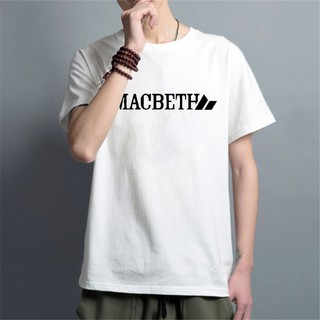 ถูกสุดๆเสื้อยืดผู้ชายผ้าฝ้ายแขนสั้น macbeth Premiumรหัสเต็ม