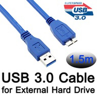 micro usb 3.0 cable for harddisk 1.5cm สายใหญ่