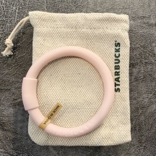 Starbucks Pink Resealable Straw Bracelet With Pouch