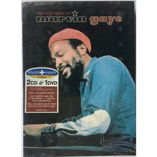 2CD + DVD ซีดีเพลง + ดีวีดี The Very Best Of Marvin Gaye รวม 34 เพลงฮิต + วิดีโอแสดงสด Live In Montreux ลิขสิทธิ์ ซีล