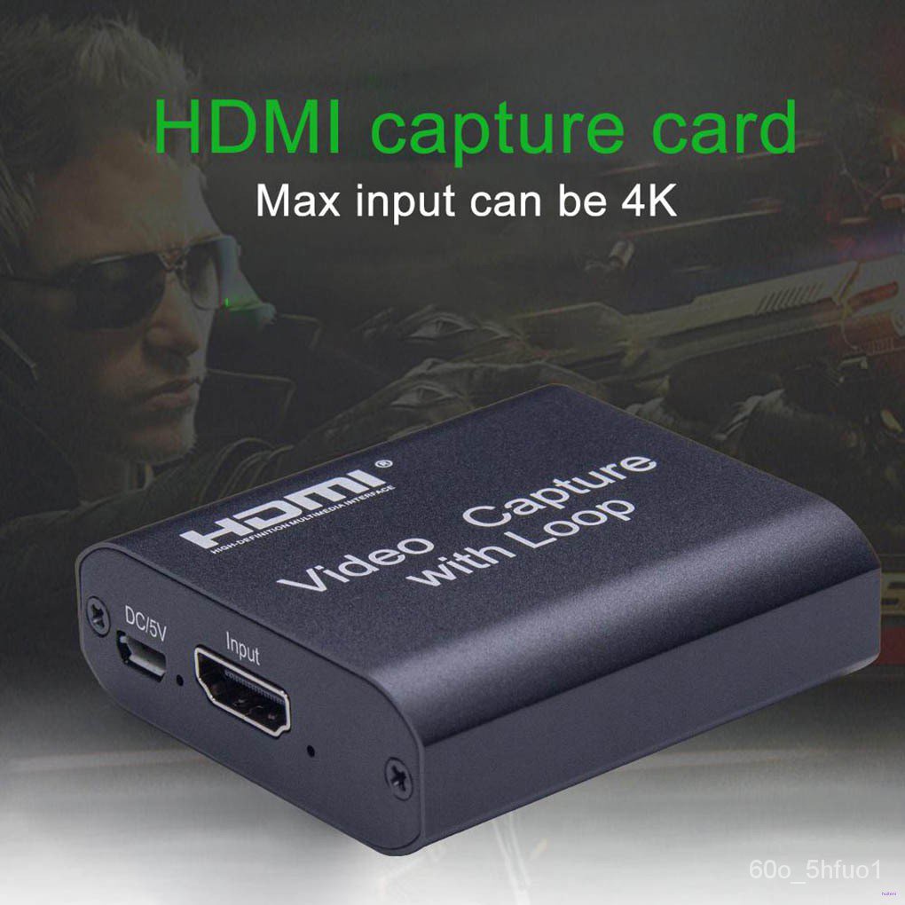 USB 2.0 Capture Card With Loop Broadcast Live Stream Video Grabber