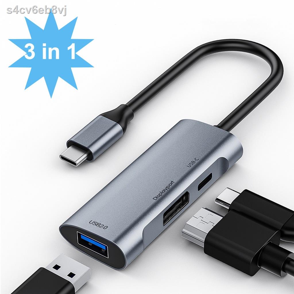 ﺴSlim Portable USB C to Display Type C Multiport Hub to DisplayPort 480Mbps 8K / 6K / 5K / 4K Output for Computer Table #5