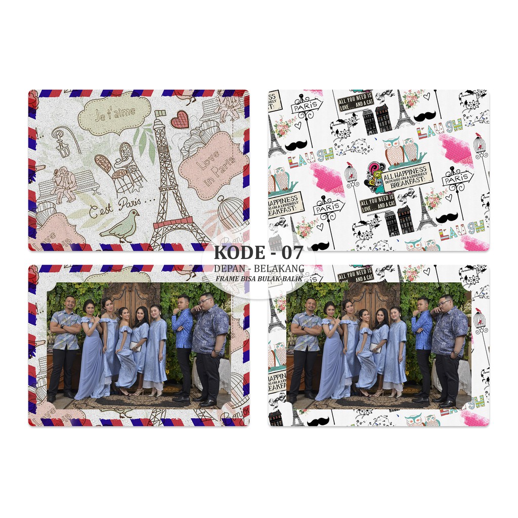 Photobooth Frame / Photobooth size 4R วัสดุกระดาษแข็งหนา 310gr | รหัส - 07