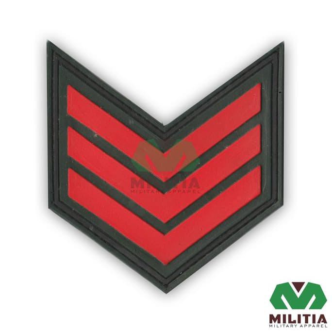 ทหาร Rank Rank Rubber Rank Patch 3