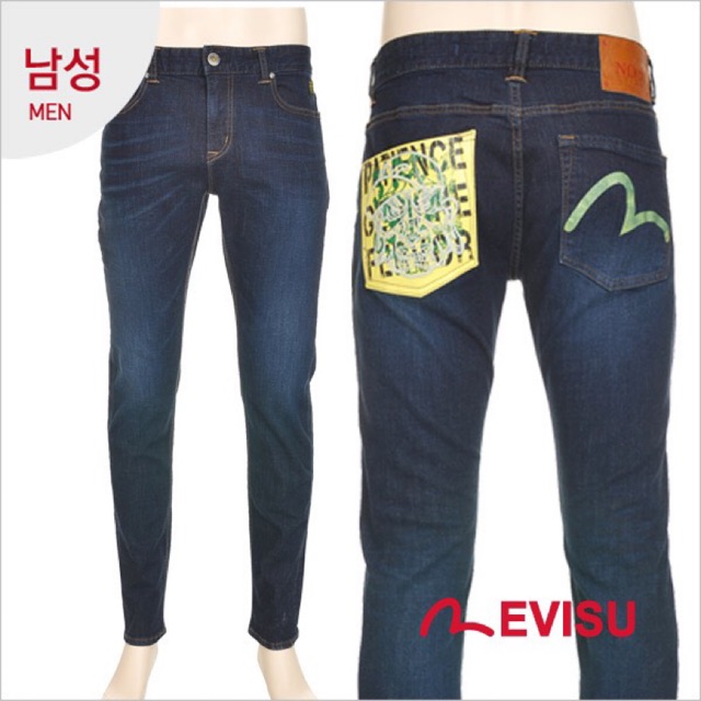 Evisu แท้นำเข้าจากช็อปเกาหลี กางเกงยีนส์ ผู้ชาน